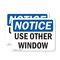 Signmission Use Other Window, 10 in W x Rectangle, Plastic OS-2PACK-NS-P-710-L-16790 - alternate 1